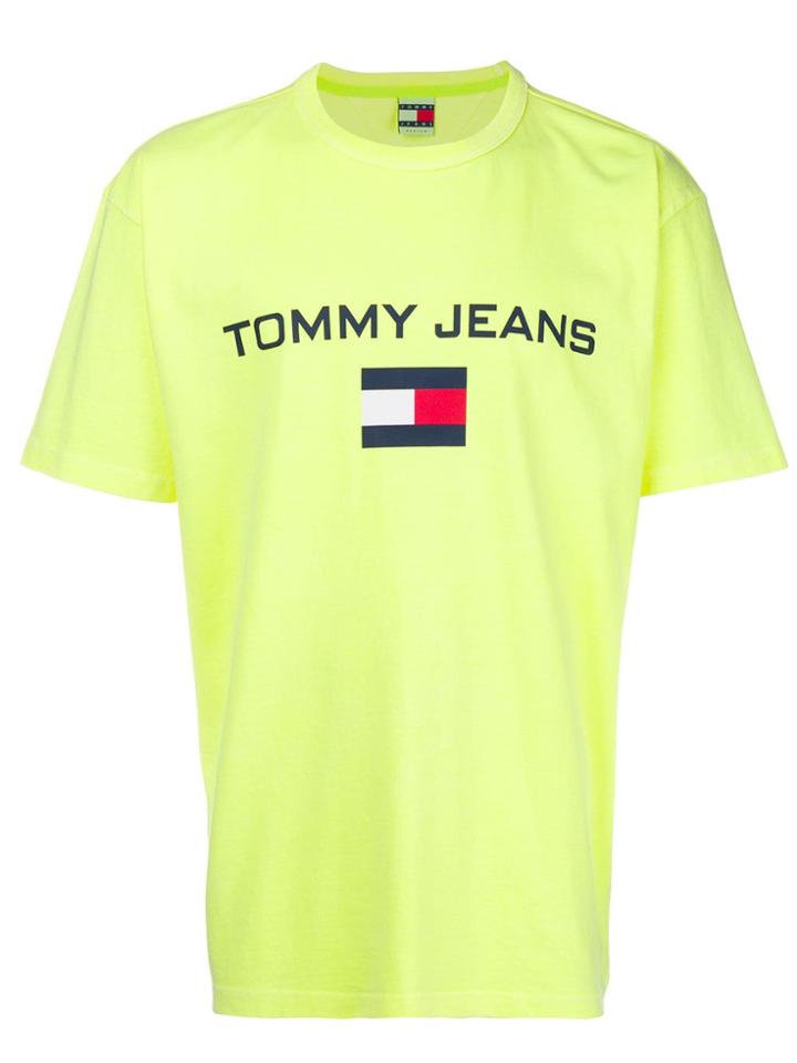 Tommy Jeans Print Logo T-shirt - Yellow & Orange
