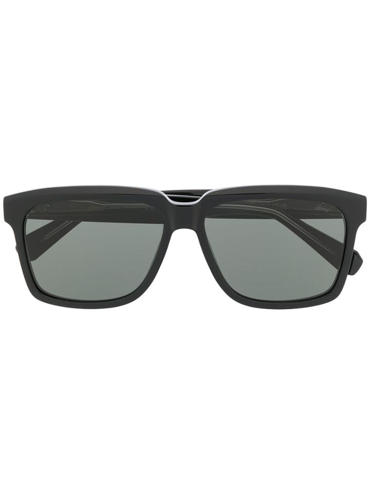 Brioni Brioni Br0064s 002 Black Black Grey Leather/fur/exotic