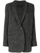 Isabel Marant - Single Button Felt Jacket - Women - Viscose/alpaca/virgin Wool - 38, Grey, Viscose/alpaca/virgin Wool