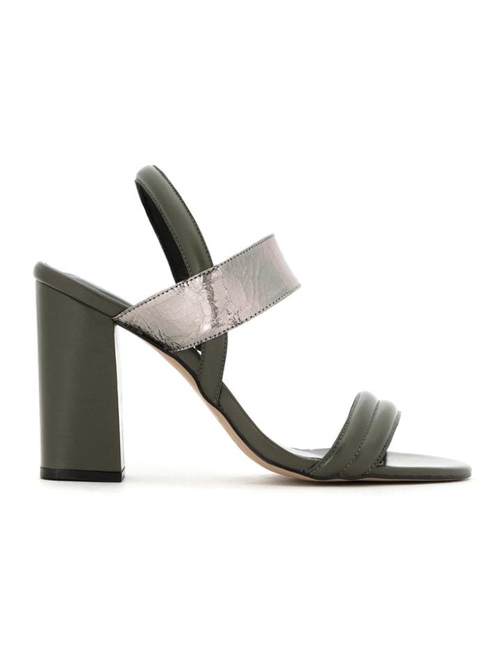 Egrey Leather Sandals - Green