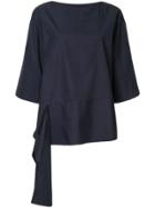 Juun.j Boxy Side Tie T-shirt - Blue