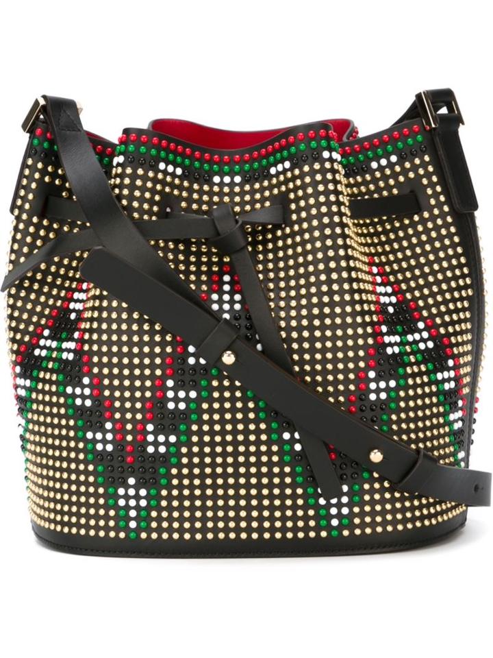 Les Petits Joueurs Studded 'daliah' Bucket Shoulder Bag