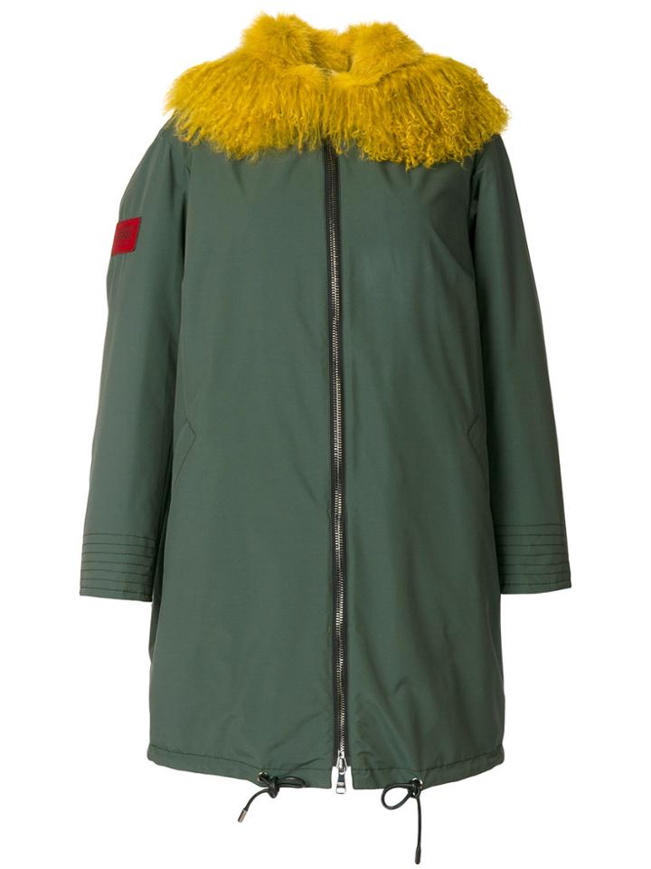 Gianfranco Ferré Fur Trim Parka - Green