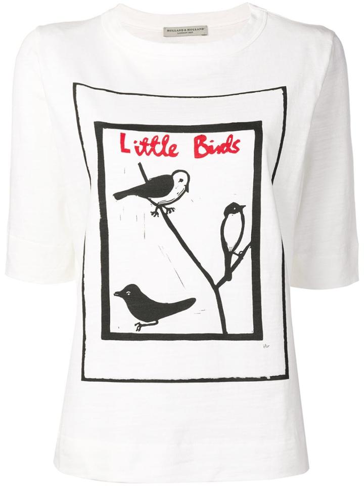 Holland & Holland Little Birds Print T-shirt - White