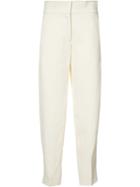 Derek Lam - Tapered Tailored Trousers - Women - Viscose - 38, White, Viscose