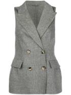 Ermanno Scervino Tailored Double-breasted Waistcoat - Grey