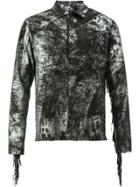 Giorgio Brato Washed Fringed Shirt - Black