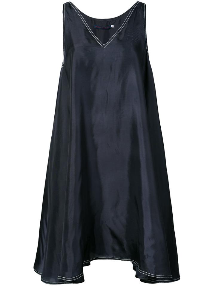 Harvey Faircloth Asymmetric Seam Dress - Blue