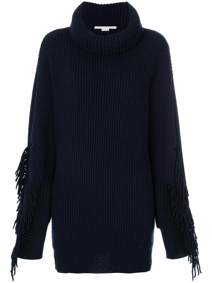 Stella Mccartney Volume Fringe Sweater - Blue