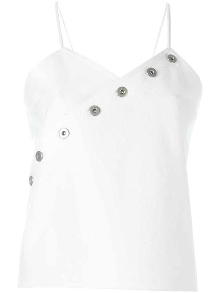Courrèges 't07' Vest Top, Women's, Size: 40, White, Cotton