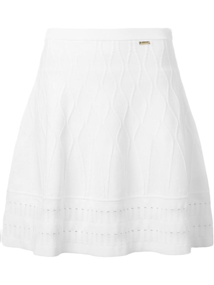 Dsquared2 Textured A-line Skirt, Women's, Size: Xs, White, Polyester/viscose