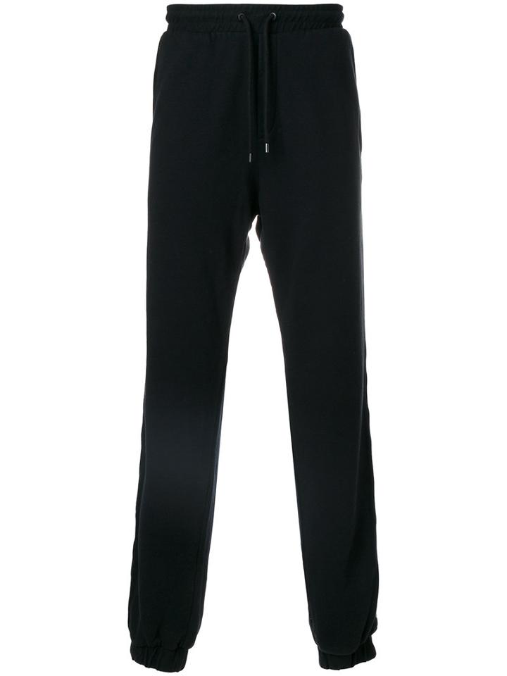 Marcelo Burlon County Of Milan - Mako Track Pants - Men - Cotton/polyester/spandex/elastane - S, Black, Cotton/polyester/spandex/elastane