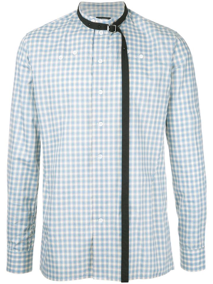 Raf Simons Checked Shirt, Men's, Size: 46, Green, Cotton