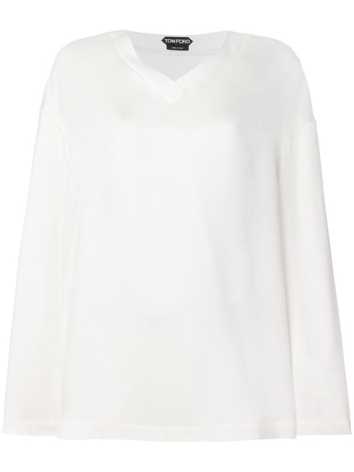 Tom Ford V-neck Blouse - White