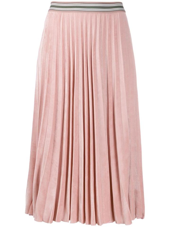M Missoni Plissé Midi Skirt - Pink