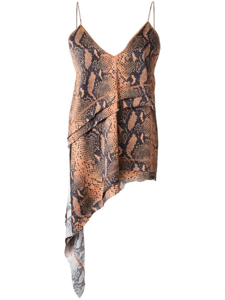 Manning Cartell Snakeskin Print Top, Women's, Size: 8, Brown, Viscose