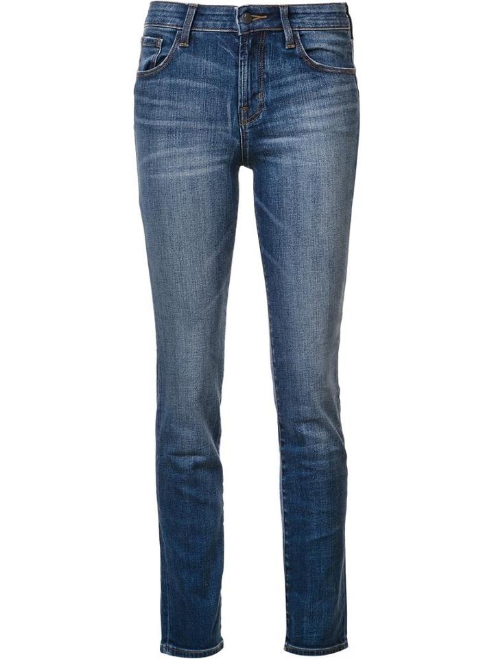 J Brand Straight Leg Jeans, Women's, Size: 27, Blue, Cotton/polyurethane