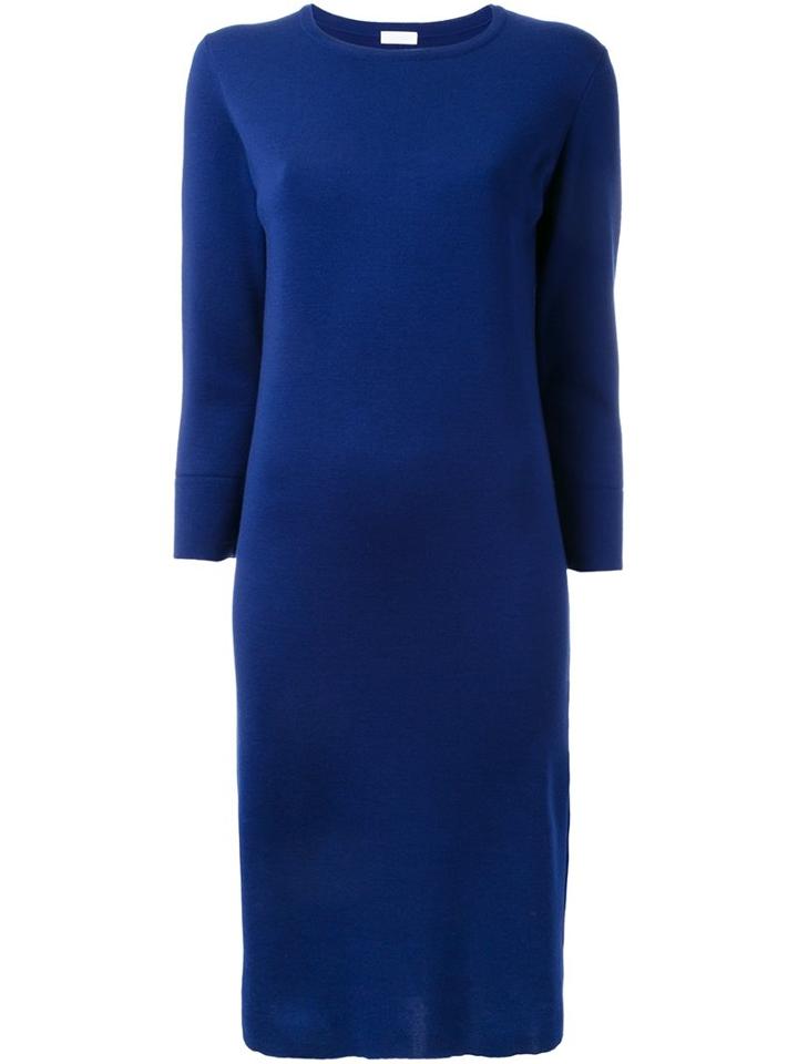 Rito Fitted Knitted Dress, Women's, Size: 38, Blue, Wool