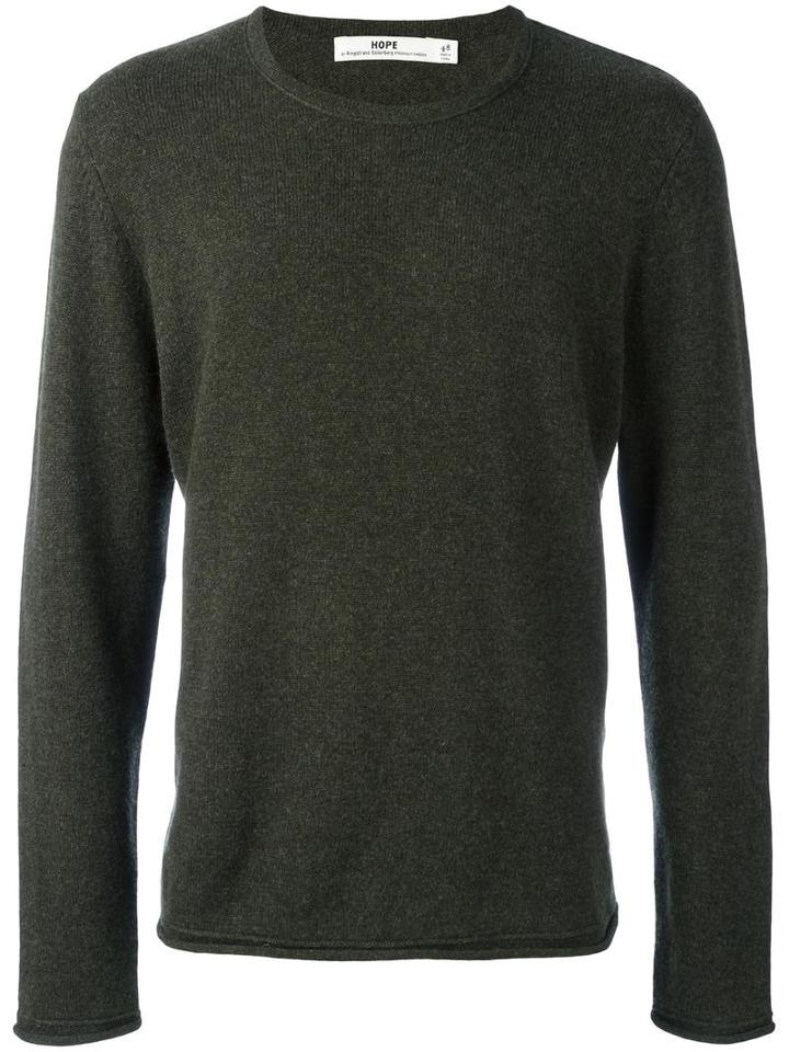 Hope 'con' Jumper, Men's, Size: 48, Green, Cotton/cashmere/lambs Wool