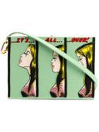 Olympia Le-tan It's All Over Strapped Book Clutch - Green