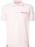 Thom Browne Chest Pocket Polo Shirt, Men's, Size: 4, Pink/purple, Cotton