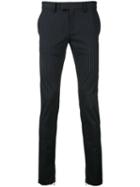 Factotum Striped Tailored Pants, Men's, Size: 48, Blue, Rayon/polyester/polyurethane