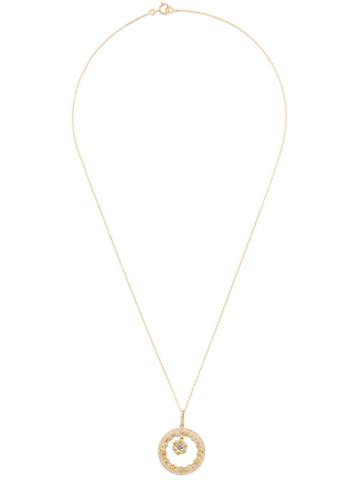 Kristin Hanson Diamond Wheel Drop Pendant Necklace, Women's, Yellow/orange
