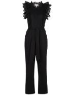 Apiece Apart Limon Ruffle Sleeve Jumpsuit - Black