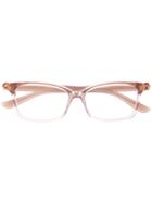 Jimmy Choo Eyewear Rectangular Frame Glasses - Neutrals