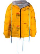Off-white Industrial Y013 Padded Jacket - Yellow