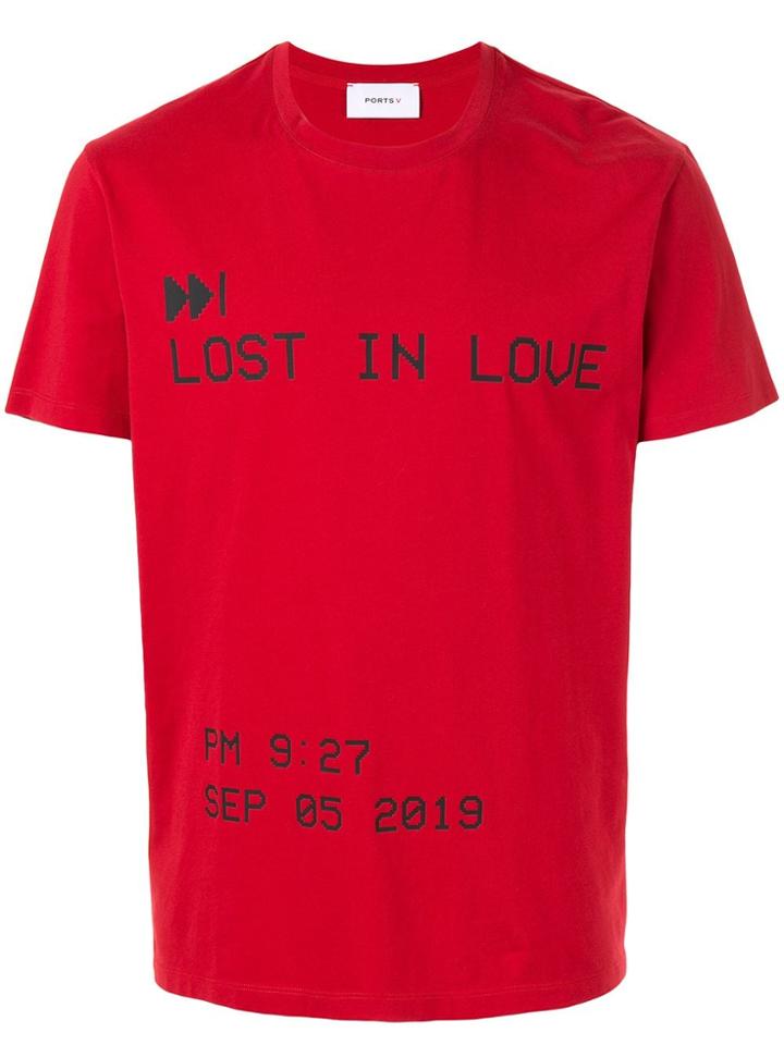 Ports V Lost In Love Digital T-shirt - Red