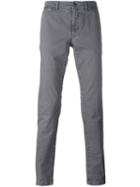Moncler Classic Chinos, Men's, Size: 50, Grey, Cotton/spandex/elastane