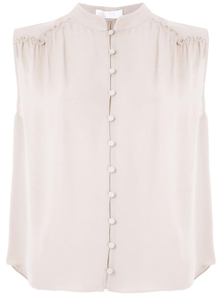 Nk Romain Drop Fiona Silk Shirt - White