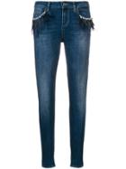 Liu Jo Feather Embellished Jeans - Blue