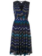Diane Von Furstenberg 'bali' Dress, Women's, Size: 4, Blue, Acetate/silk