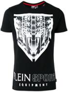 Plein Sport Tiger Print T-shirt, Men's, Size: Xxl, Black, Cotton