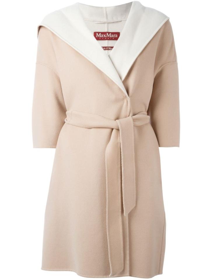 Max Mara 'salvia' Coat, Women's, Size: 44, Nude/neutrals, Cashmere/wool