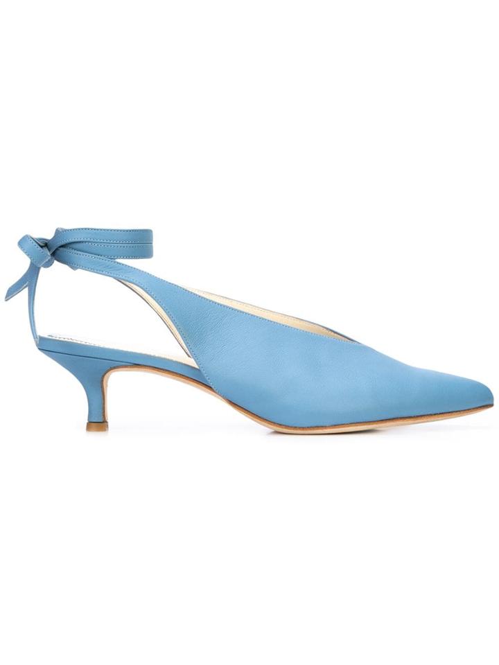 Tibi Lia Tie Pumps - Blue