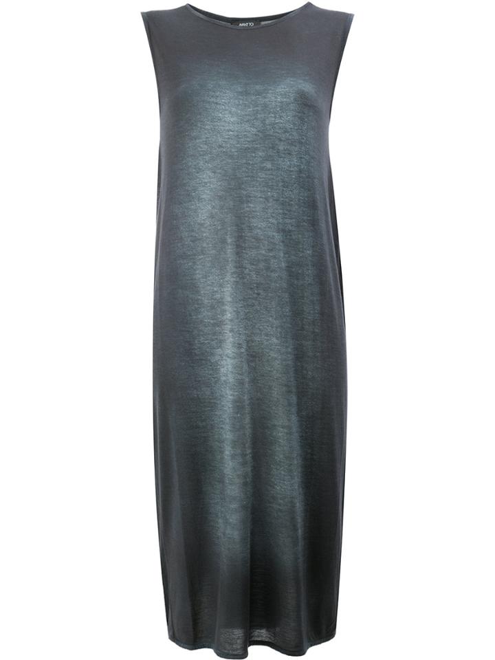 Avant Toi Faded Effect Dress - Black