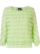 Fernanda Yamamoto Square Neck Stripe Blouse