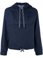 Adidas - Cropped Hooded Sweatshirt - Women - Polyamide/polyester - 38, Blue, Polyamide/polyester