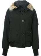 Canada Goose 'chilliwack' Bomber, Women's, Size: Xs, Black, Cotton/feather Down/nylon/coyote Fur