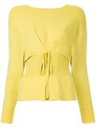 Des Prés Corset Sweater - Yellow & Orange