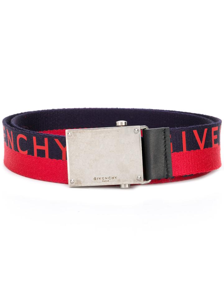 Givenchy Logo Buckle Belt - Red