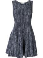 Fendi Flared Knit Dress, Women's, Size: 42, Black, Polyester/viscose