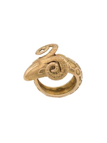 Katheleys Pre-owned 1970s Goat Ring - Gold