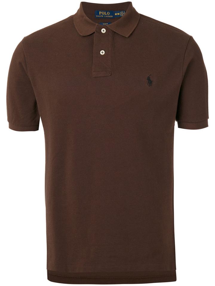 Polo Ralph Lauren - Embroidered Logo Polo Shirt - Men - Cotton - M, Brown, Cotton