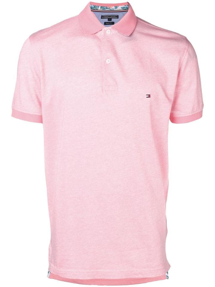 Tommy Hilfiger Logo-embroidered Polo Shirt - Pink