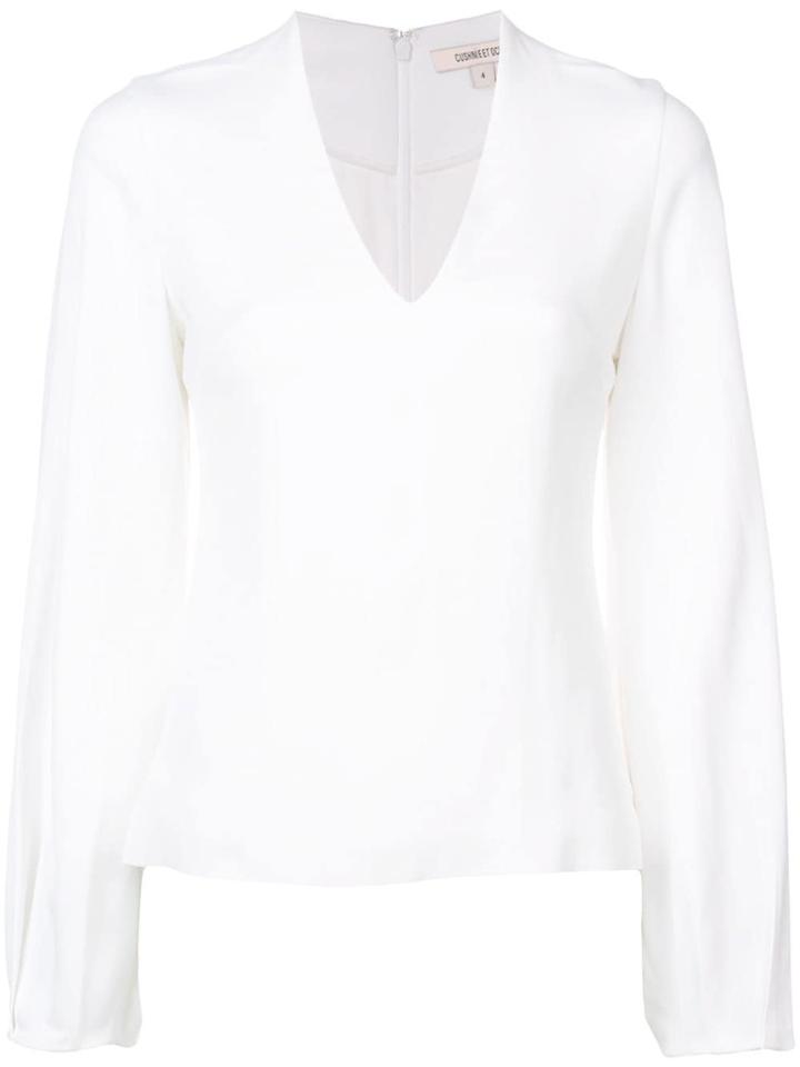 Cushnie V-neck Blouse - White