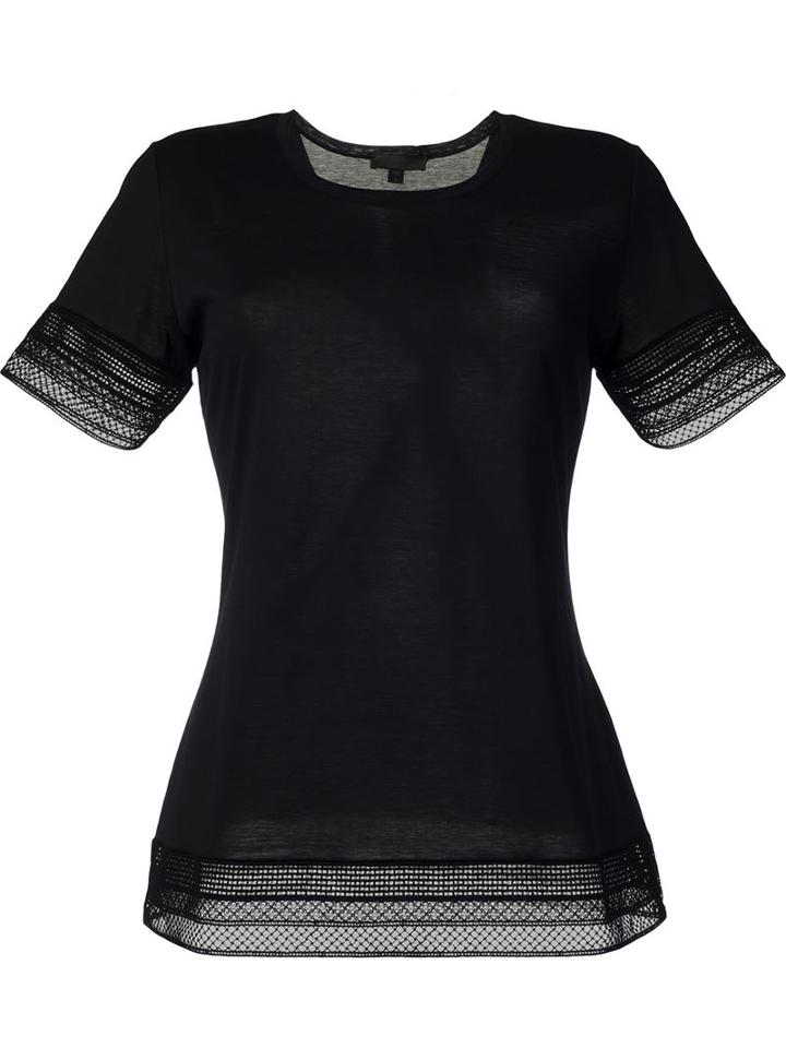 Burberry Prorsum Lace Detail T-shirt